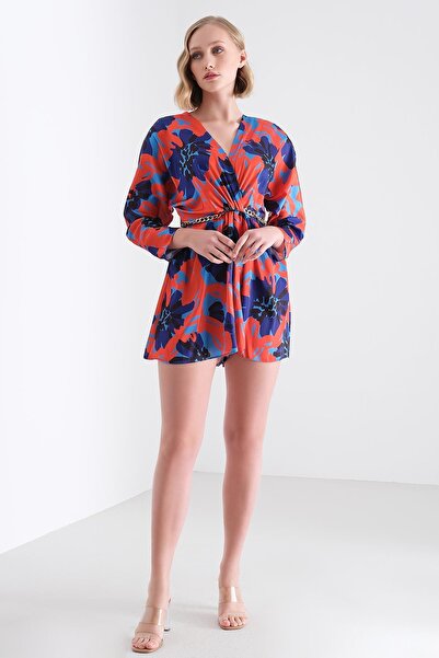 EXPLOSION Beli Gold Zincir Detaylı Tulum