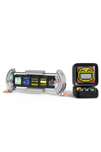 DIVOOM Ditoo Pro Siyah Bluetooth Hoparlör Ve Times Gate Dijital Led Ekran Seti