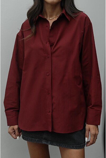 Havoş Claret Red Selleck Basic Shirt