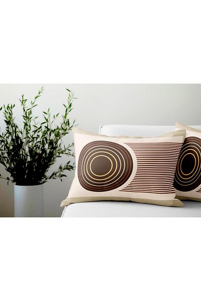 Evdek Set de 2 Ds87 - Set de huse de pernă dreptunghiulare cu două fețe