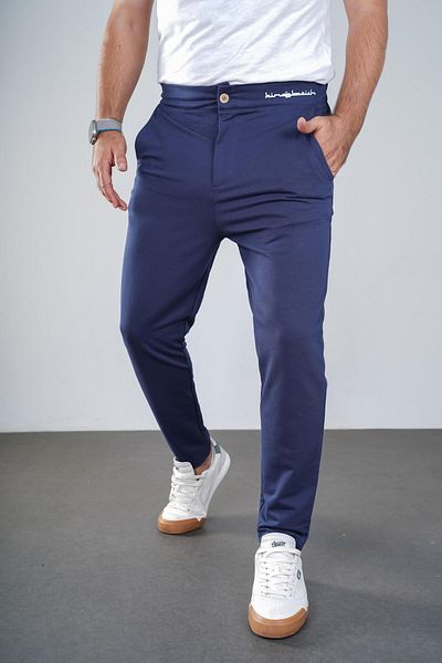 king brich Ανδρική φούτερ Kingbrich Slim Fit Bottom - Με τσέπες και ελαστική μέση