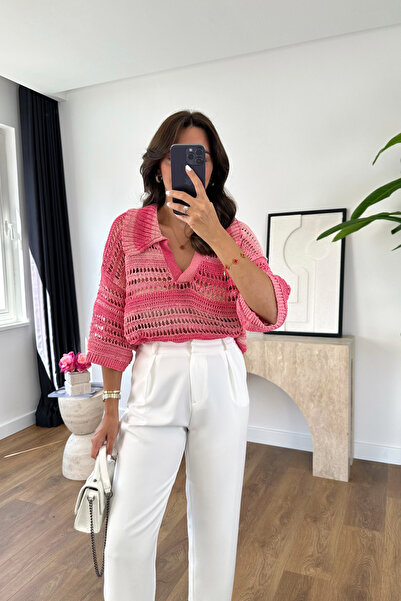 BİRCANÇİL Mensa الوردي طوق بولو تريكو