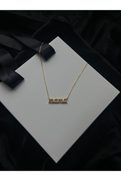 Işıltı Silver Anneler Günü Için Mama (ANNE) Yazılı Gümüş Kolye