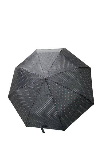 Marlux Siyah Kırmızı Puantiye Desenli Manuel Şemsiye 709833