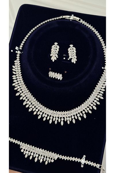 Atelier Duygu Jane Necklace Set - Earrings, Ring and Bracelet