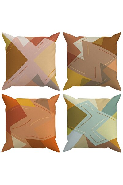 Evdek Абстрактен комплект от 4 калъфа за възглавници Ds88