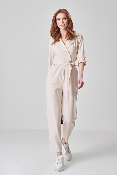 EXPLOSION Gold Logolu Metal Düğmeli Yakalı  Şık Tulum