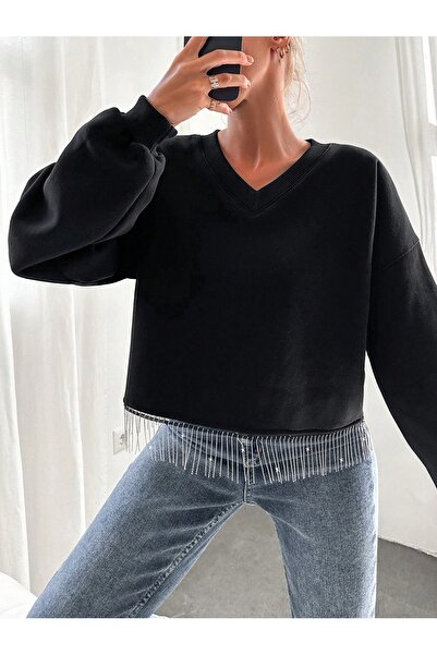 onlymoon ΓΥΝΑΙΚΕΙΑ ΡΟΥΧΑ ΜΑΥΡΟ ΦΟΥΤΕΡ ΜΕ ΛΕΠΤΟΜΕΡΗ ΑΛΥΣΙΔΑ, ΜΠΛΟΥΖΑ