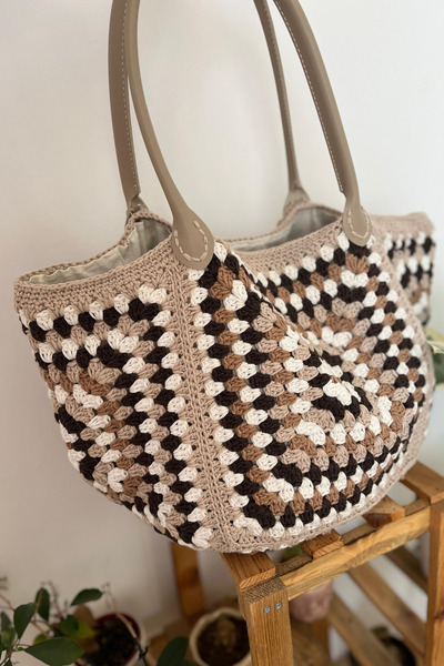 FOLD Mrv - Cotton Soft Motif Bag Knitting Kit Set