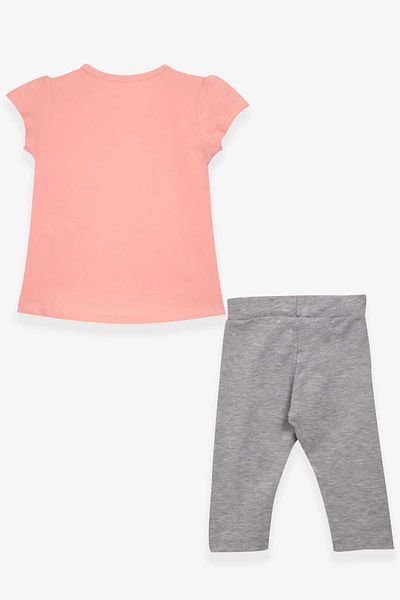 Breeze Girl's Capri Tights Suit Bicycle Girl Printed 1.5-5 Years, Salmon