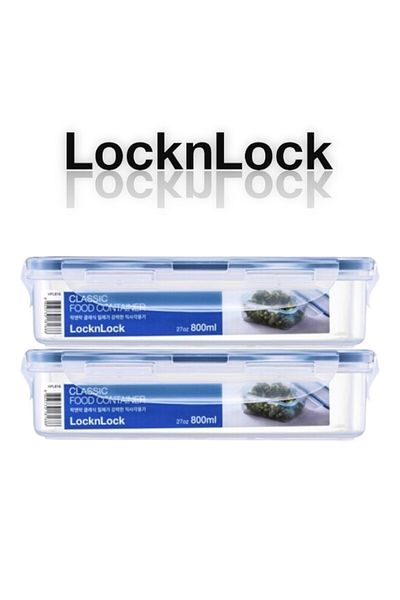 locknlock Classic Airtight Rectangular Containers 800ml Set of 2