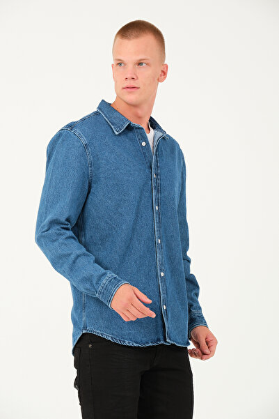 Chicup Denim Kot Regular Erkek Gömlek