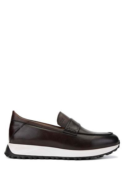 Tamer Tanca Men's Genuine Leather Brown Loafer Shoes