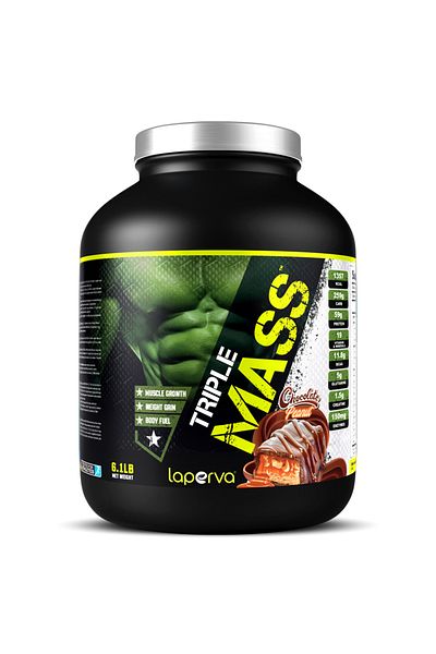 Laperva Triple Mass Gainer, Chocolate Peanut, 6 LB