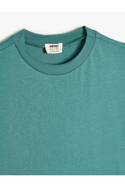 Koton Základní bavlněné tričko s krátkým rukávem Crew Neck