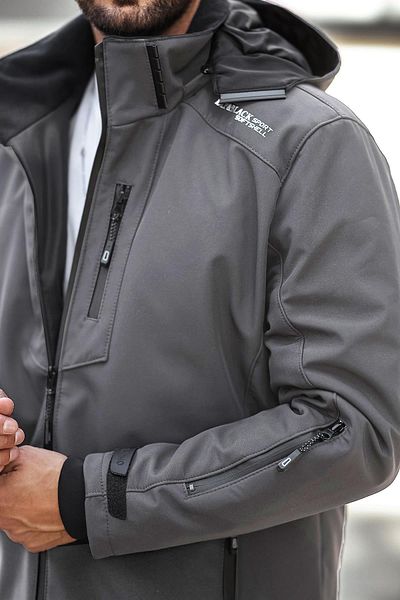 Delpino Ανδρικό παλτό Thermal Softshell με αδιάβροχο και αντιανεμικό