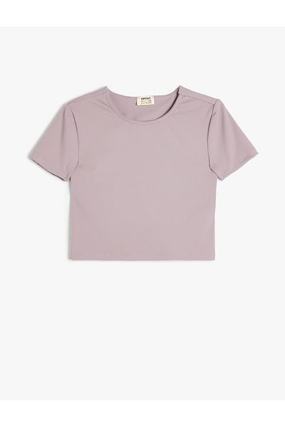 Koton Crew Neck Basic Crop Short Sleeve T-Shirt