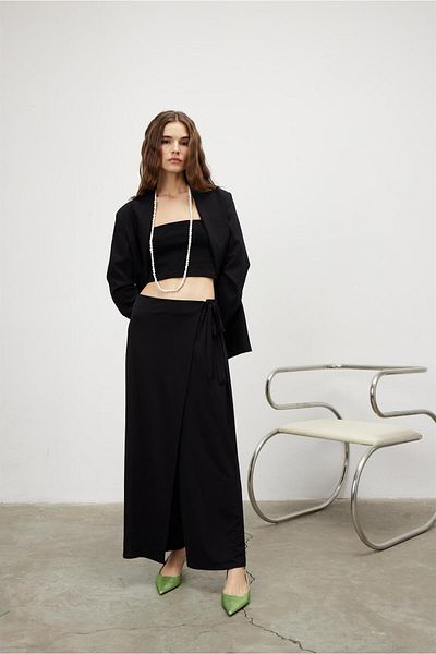 TUBİA Women's Black Color Trouser Skirt