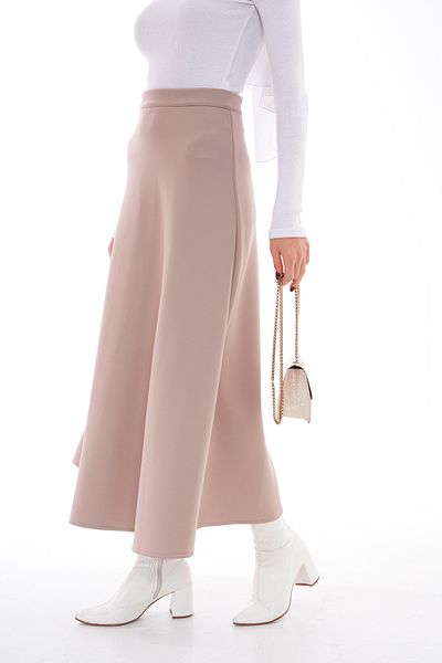 Asgard Tesettür Φούστα Mink Hijab Flared - Γυναικεία Puff Scuba