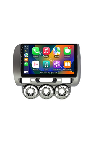 NAVECRON HONDA JAZZ 2002-08 ANALOG AC ANDROID MULTİMEDYA GERÇEK 2/32 KABLOSUZ CARPLAY GERİ GÖRÜŞ KAMERALI