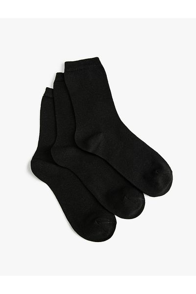 Koton Simple 3-Piece Sock Set