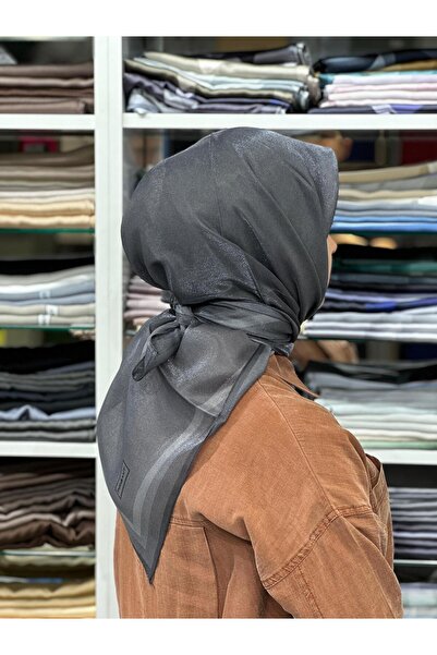 PİRAMİT Kehribar Simli Eşarp