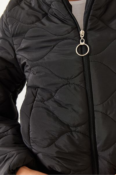 Bianco Lucci Wasserdichte kurze Pufferjacke für Damen mit Stehkragen 60251900