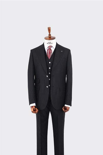 Kadir Büyükkaya Men's Vest Suit - Breathable and Durable - Kaw1085W
