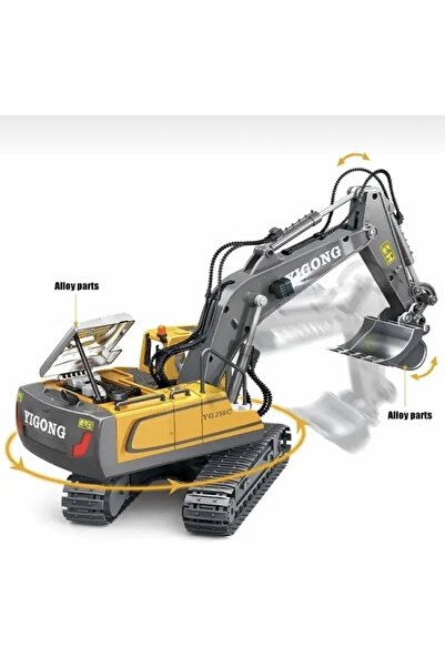 seyuse Uzaktan Kumanda Kepçe Ekskavatör Oyuncak 1:20 Alaşım 680 Derece Rotasyon Rc