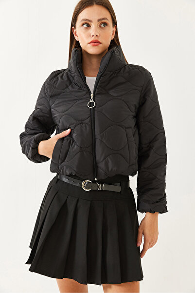 Bianco Lucci Női állógallér vízálló rövid pufferkabát 60251900