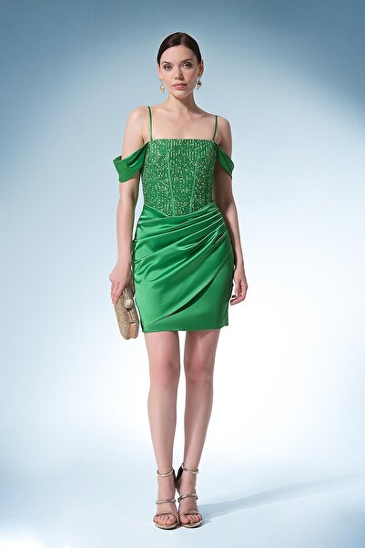 EXPLOSION Omuz Detaylı Mini Elbise