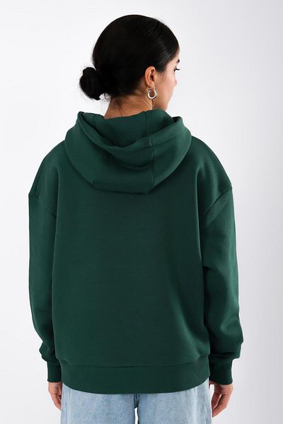 Coredra Std Green - Hanorac Relaxed Fit Femei