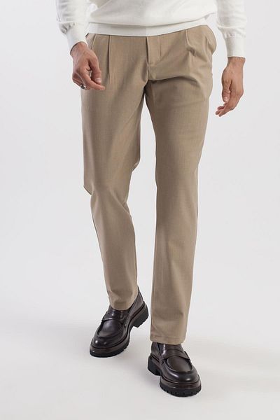 Jakamen Παντελόνι Mink Comfort Fit με διπλό πτερύγιο τσέπης με πλισέ πλαϊνή τσέπη