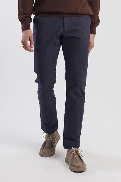 Jakamen Παντελόνι με πλαϊνή τσέπη Navy Blue Comfort Fit