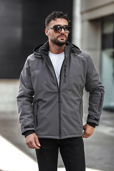 Delpino Ανδρικό παλτό Thermal Softshell με αδιάβροχο και αντιανεμικό