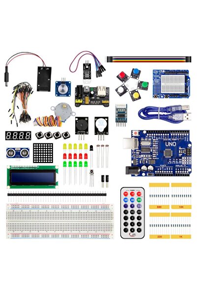 TLS Robotik Arduino Uno R3 Full Başlangıç Seti 165 Parça (E-KİTAP HEDİYELİ)