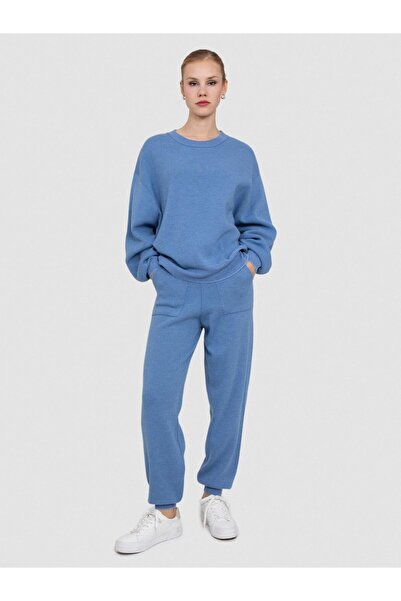 Serianno Yün Ve Kaşmir Karışımlı Bisiklet Yaka Kazak Kzk6442koyu Mavi