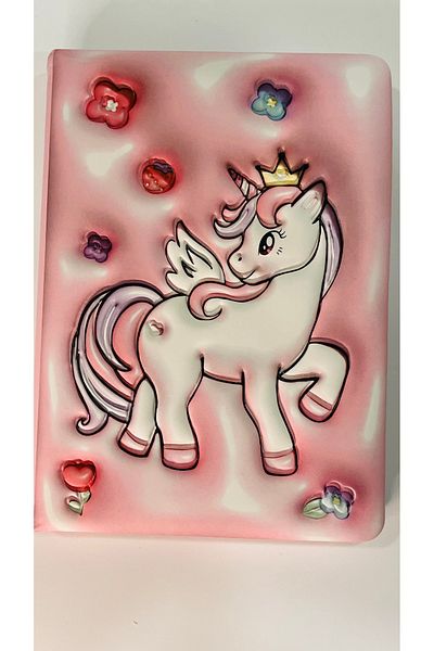 karinabest Squishy Coated Fluffy Daily Memo Pad 96 Sheets Lined Notebook with Squishy Grip