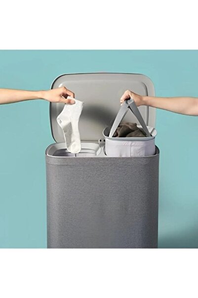 Viyalente Garb İki Bölmeli Kirli Sepeti - Joseph Model - 50 Litre