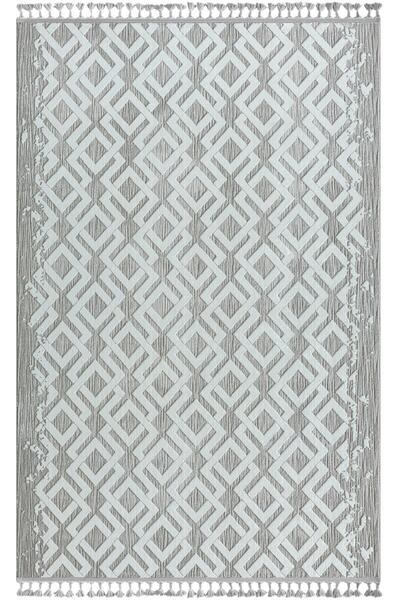 Karmen Halı Sümer Sm001a Gri Halı Iskandinav Desen Dekoratif Modern Tozuyok A...