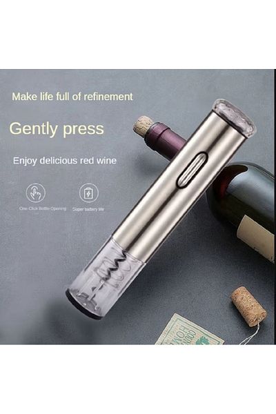 hediyeconcepti Electric Stainless Steel Bottles Opener Automatic Portable Red Wine Bottles Opener