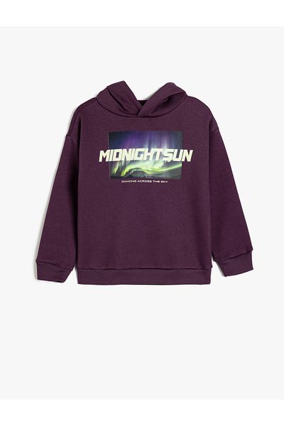 Koton 5wkb10398tk 392 Lila Jungen-Jersey-Sweatshirt