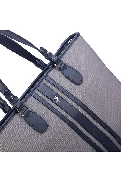 Nas Bag Women's Shoulder Bag Sport Stylish Adjustable Shoulder Strap Gray Black Lacst (33X27X12 cm)