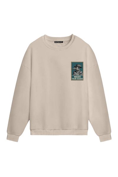 Mounte Bianca Unisex Wash Your Hand - Κανονικό φούτερ