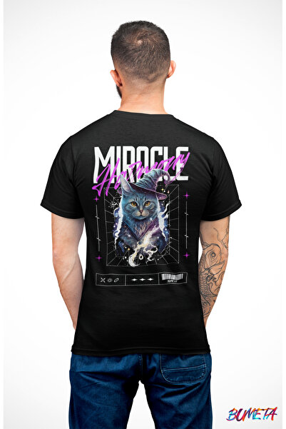 Bumeta Μπλουζάκι Unisex T-Shirt Miracle Magician Cat Cat