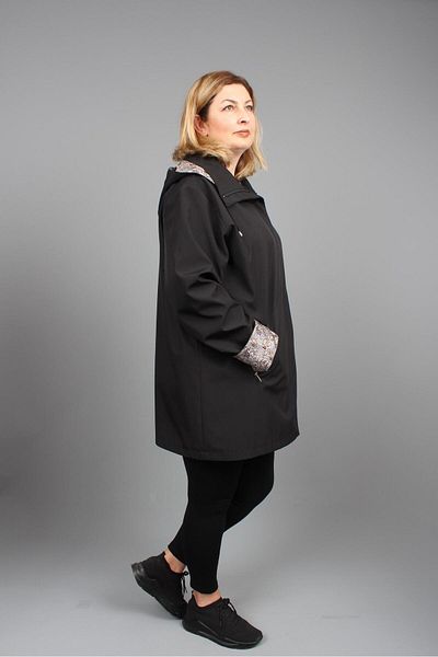 GLR&GYM Seyhan Large Size Women's Seasonal Lined Short Polyester Trench Coat