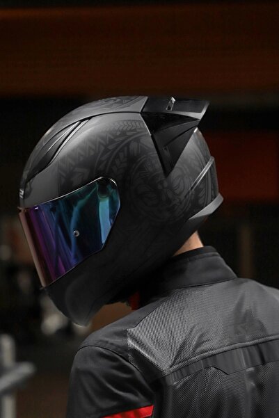 LS2 Rapıd 2 Race Takaroa Mat Siyah Kask + Spoiler