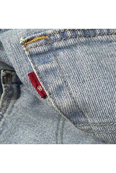 Levi's Ανδρικό παντελόνι τζιν 501 ORIGINAL Stretch Blank Tab σε ανοιχτό μπλε χρώμα