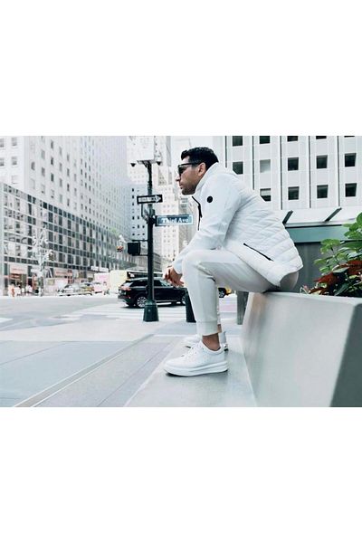 SÜVARİ Λευκό Mont Υψηλής Ποιότητας Slim Fit Στρατιωτικό