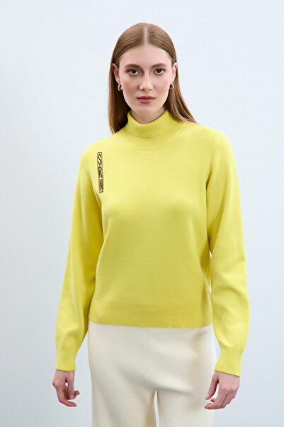 Serianno %100 Organik Pamuk Baskı Detaylı Kazak